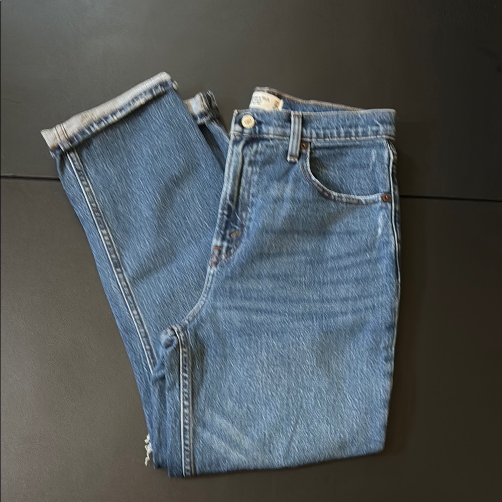 Abercrombie & Fitch Blue Straight Leg Jeans